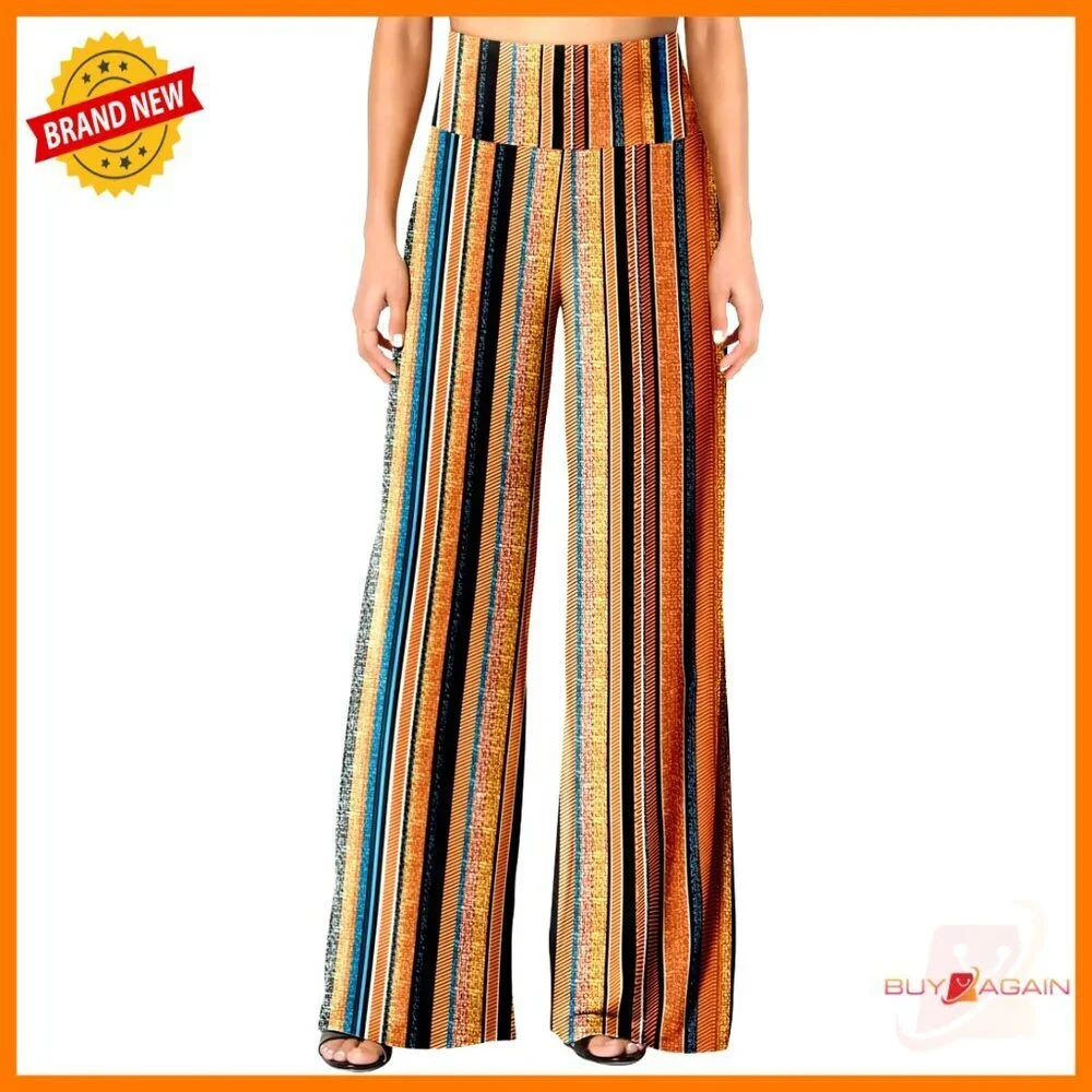 Stretchy High Waist Palazzo Lounge Pants Wide Leg Casual Comfy Flow